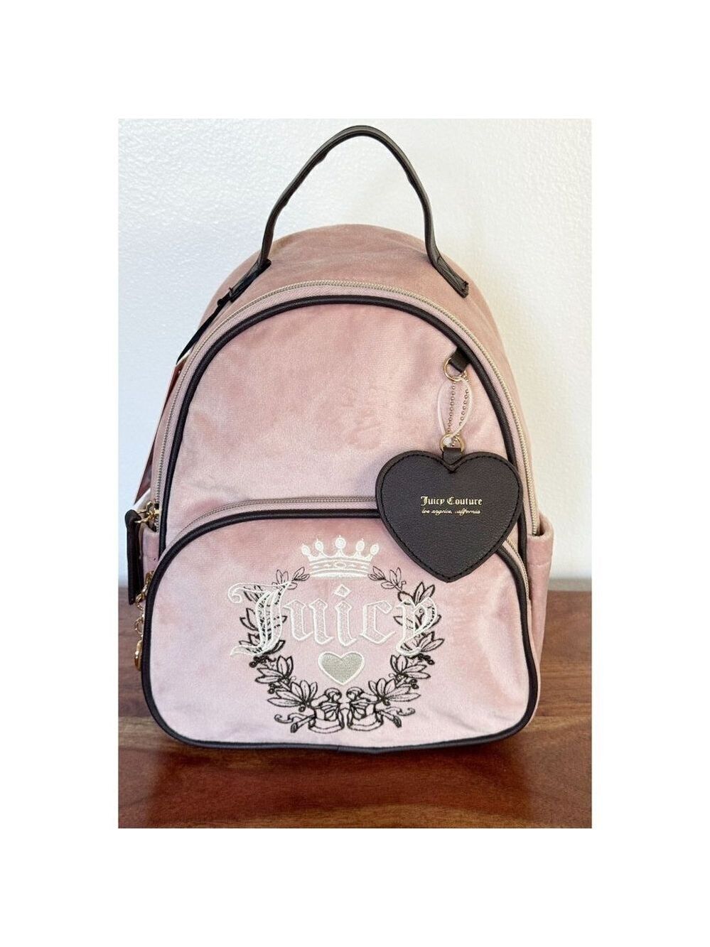 Juicy Couture Dusty Blush Pink Heritage Backpack NWT RARE FIND